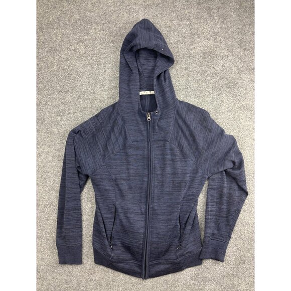 Athleta Tops - Athleta Hoodie Jacket‎ Womens M Blue Full Zip Stretch Athletic Casual Pockets